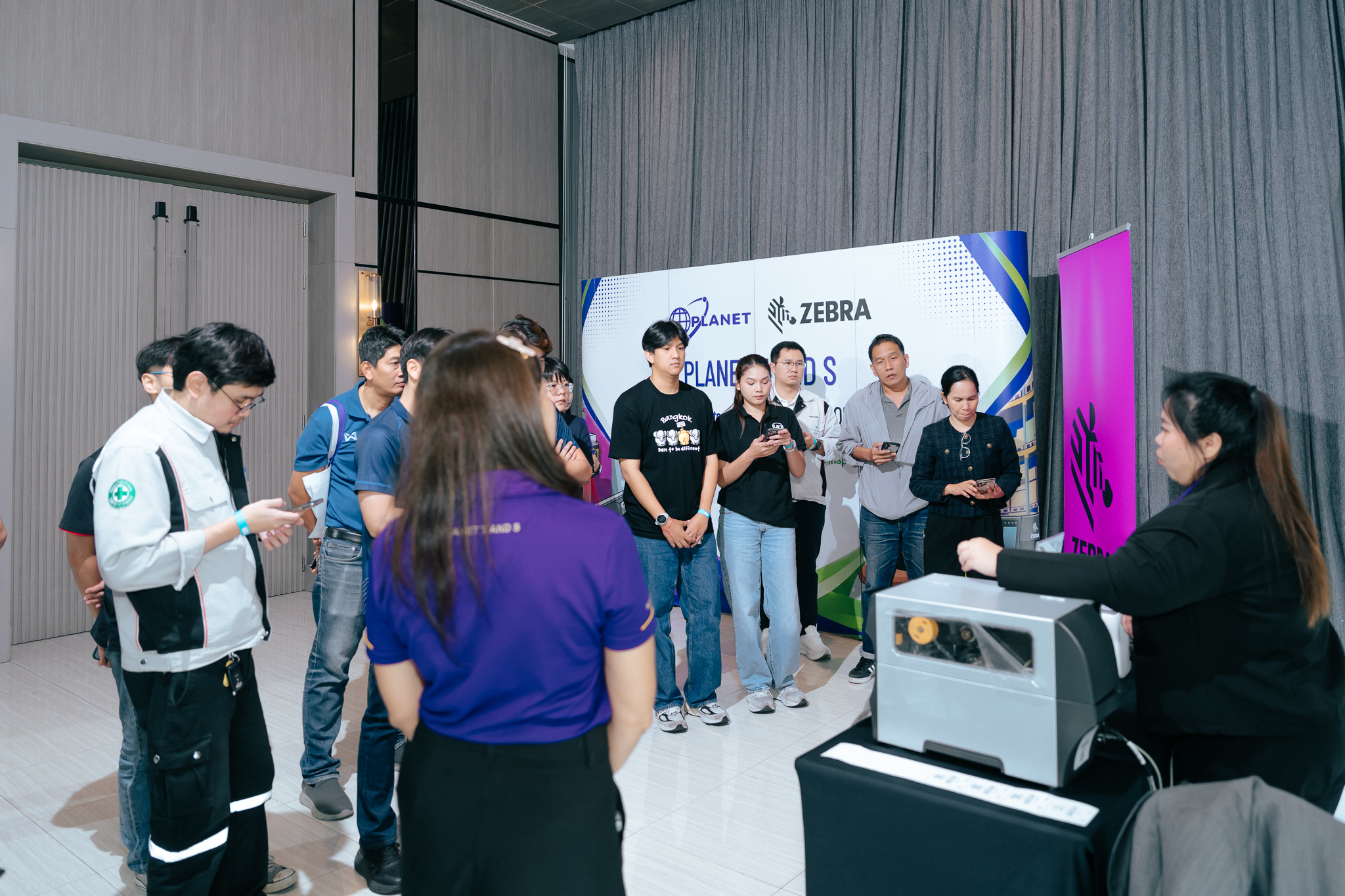 บรรยากาศบูธสเตชั่นในงาน Zebra Solutions Day